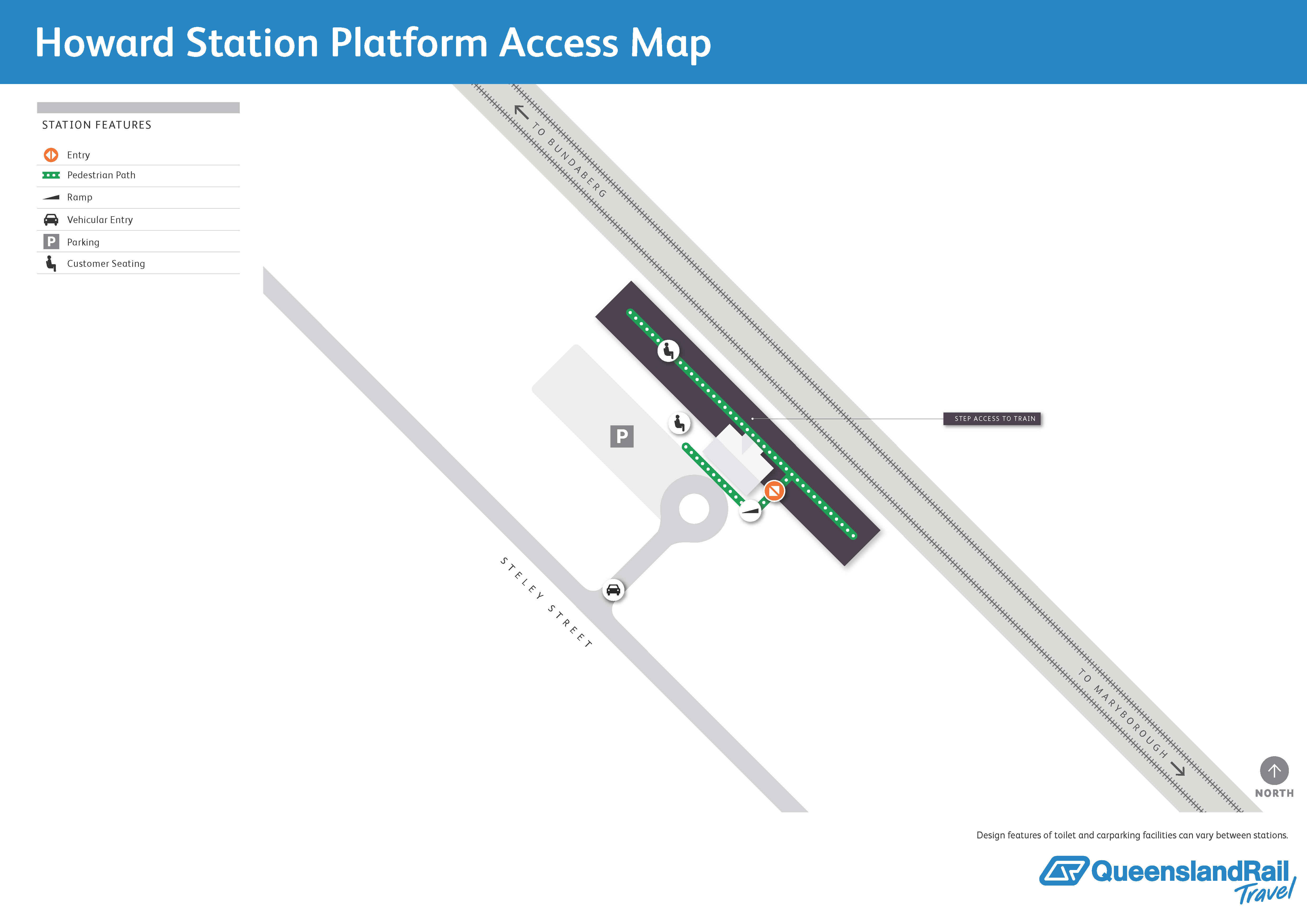 Howard Railway Station map 1